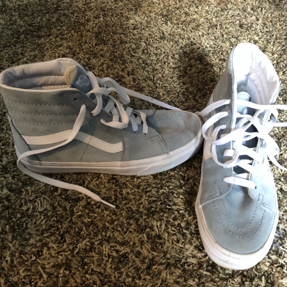 Baby blue velvet vans - Picture 2 of 2